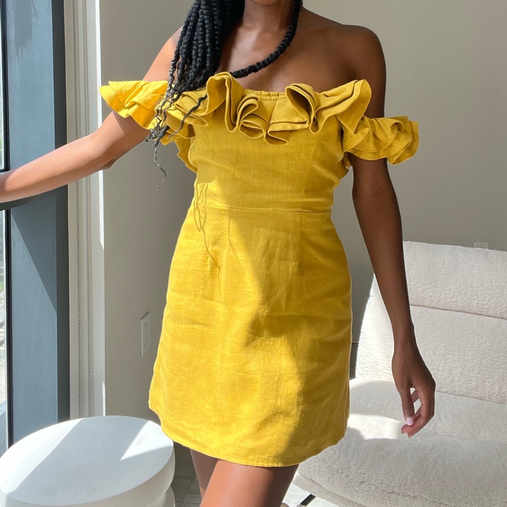 Yellow Reformation Dress
